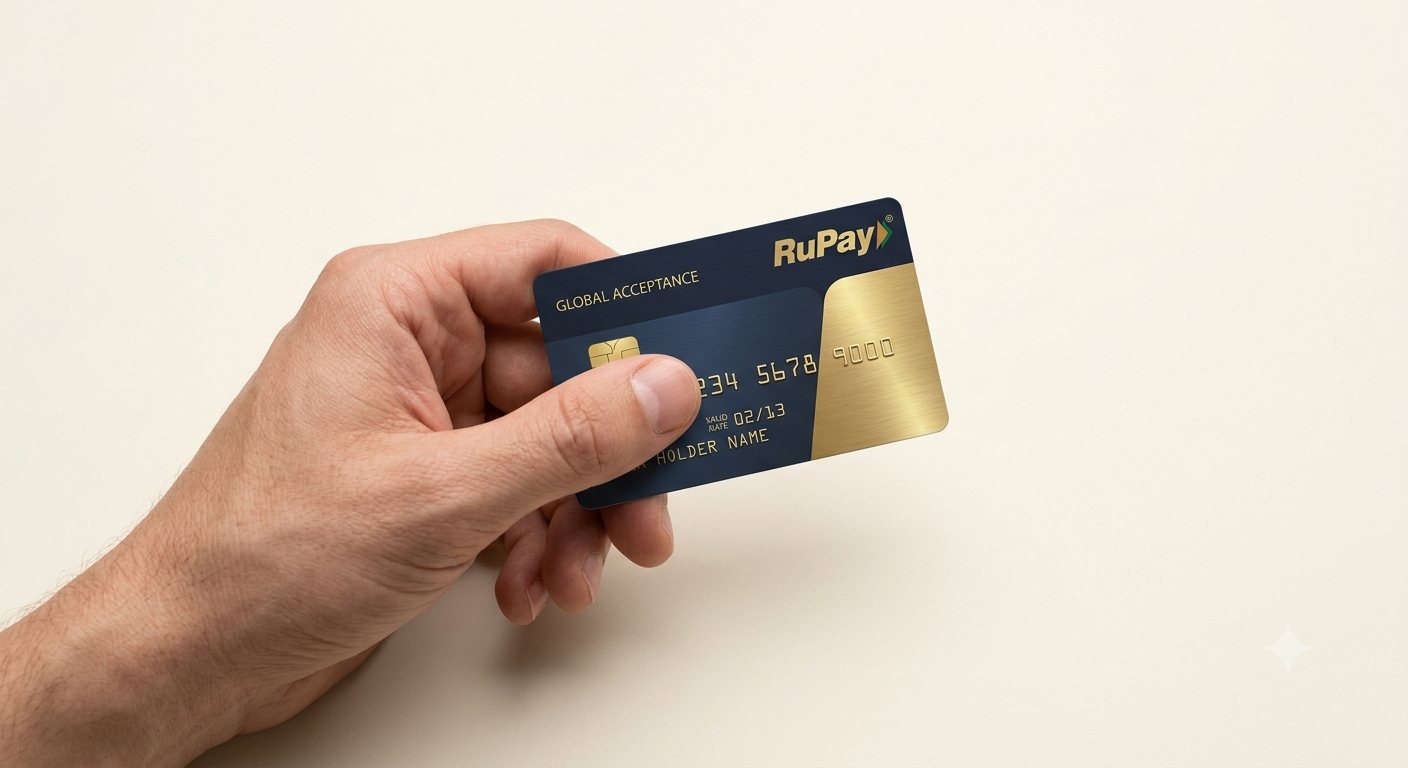 Paying a merchant UPI QR code with a RuPay credit card